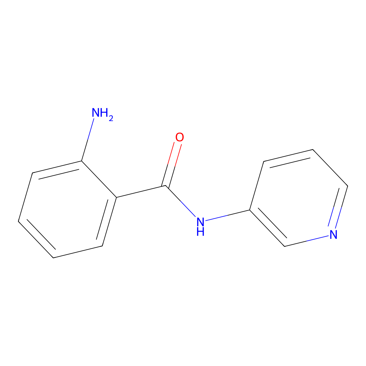 2-amino-N-(pyridin-3-yl)benzamide molecular structure, CAS 76102-92-6