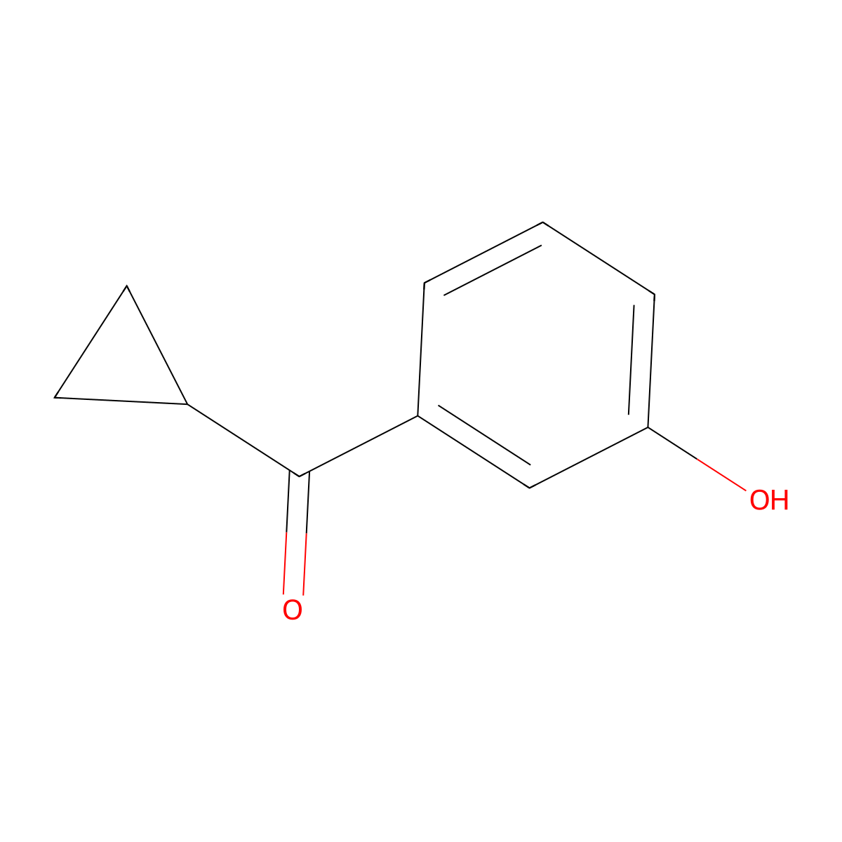 Cyclopropyl(3-hydroxyphenyl)methanone molecular structure, CAS 76106-47-3