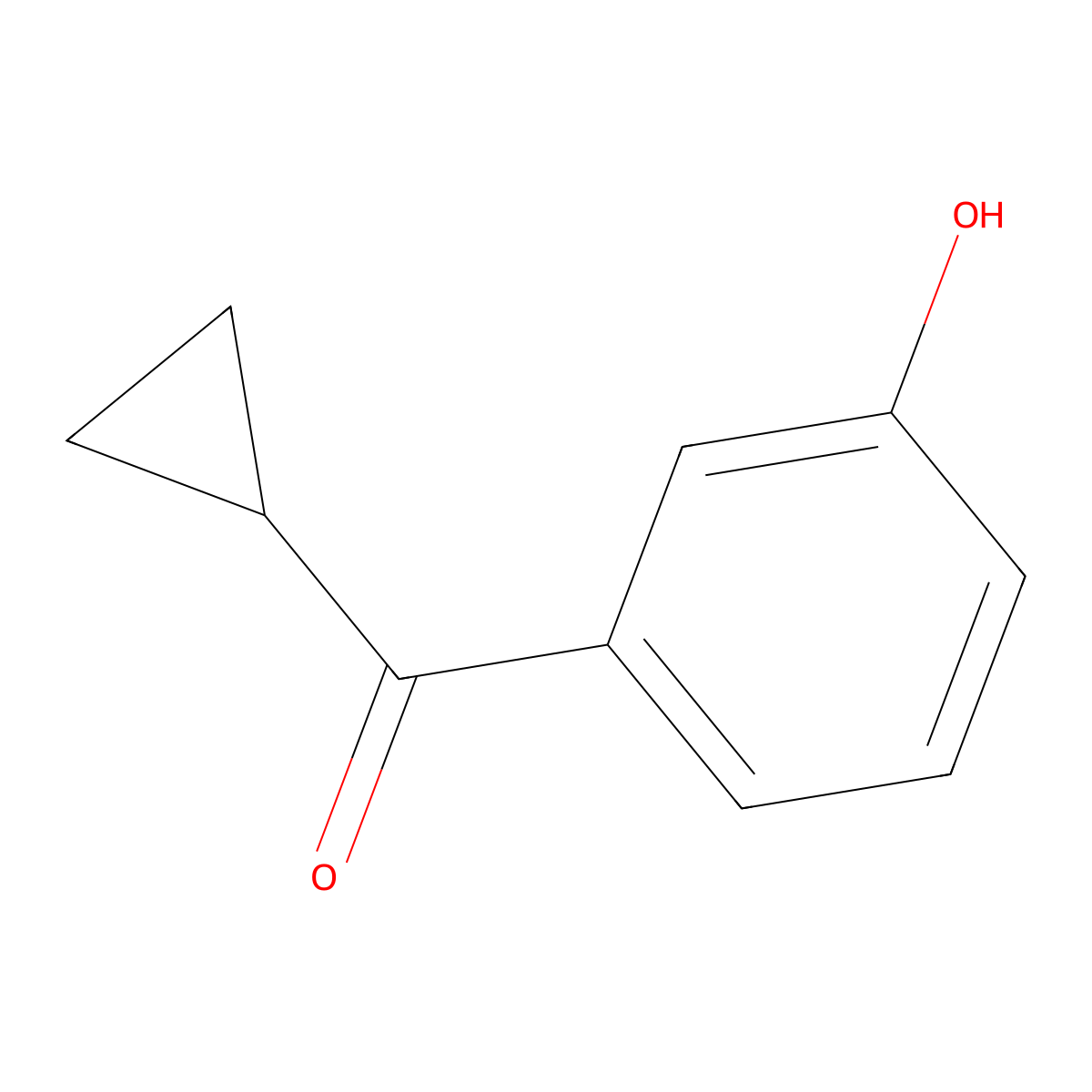 Cyclopropyl(3-hydroxyphenyl)methanone molecular structure, CAS 76106-47-3