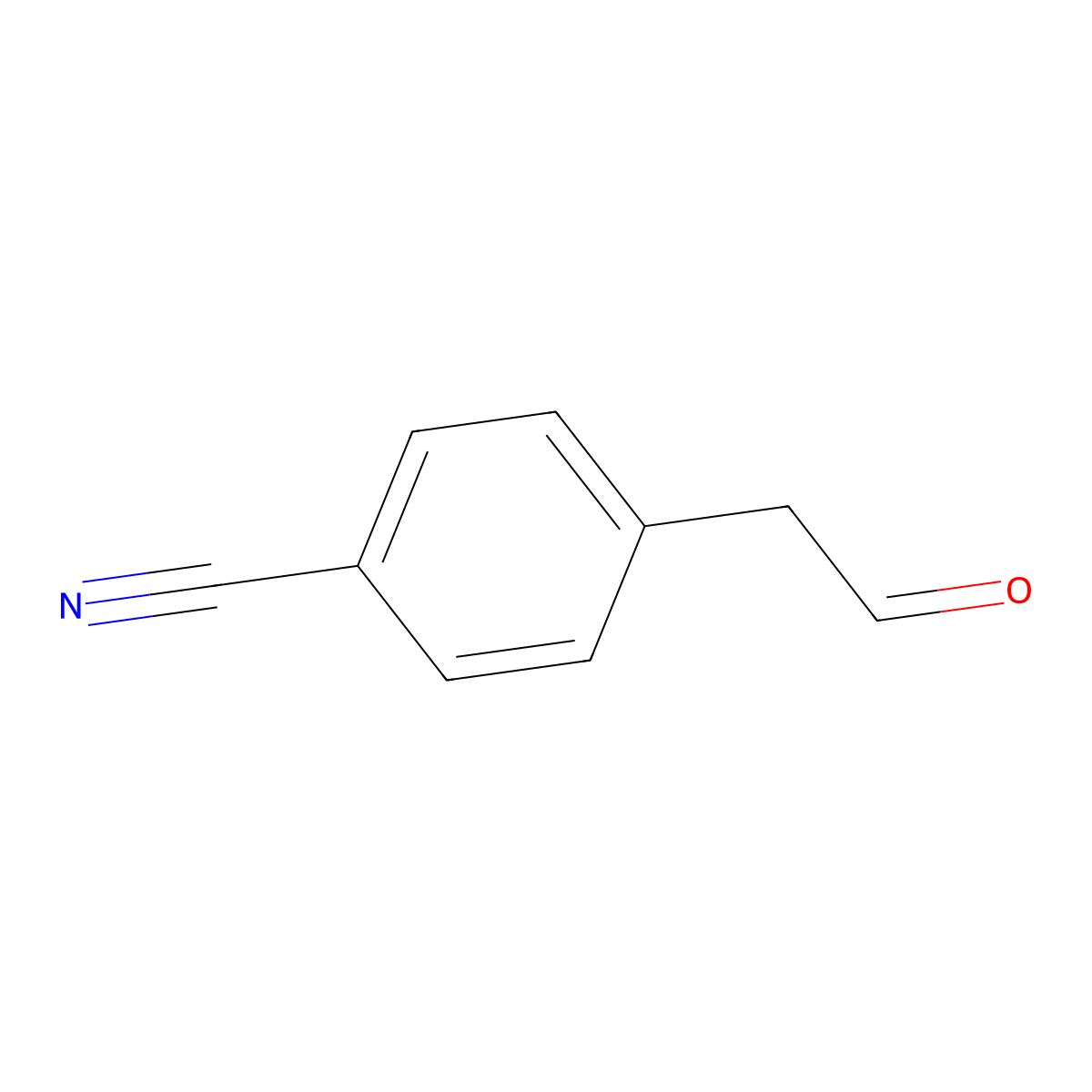 4-(2-Oxoethyl)benzonitrile molecular structure, CAS 76113-58-1