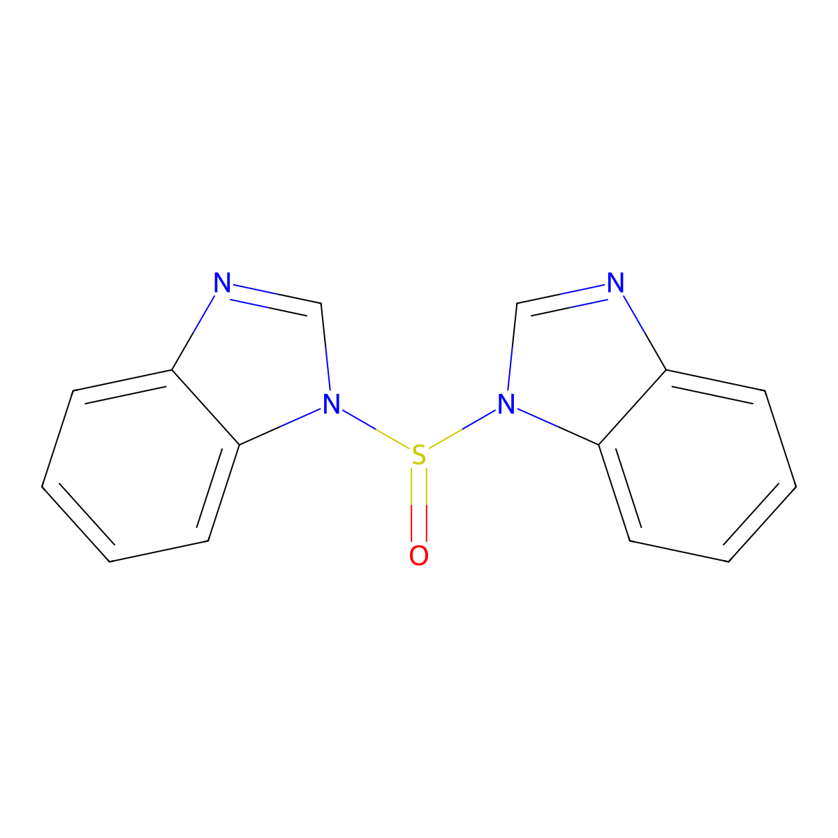 1-(1H-benzimidazol-1-ylsulfinyl)-1H-benzimidazole molecular structure, CAS 76113-59-2