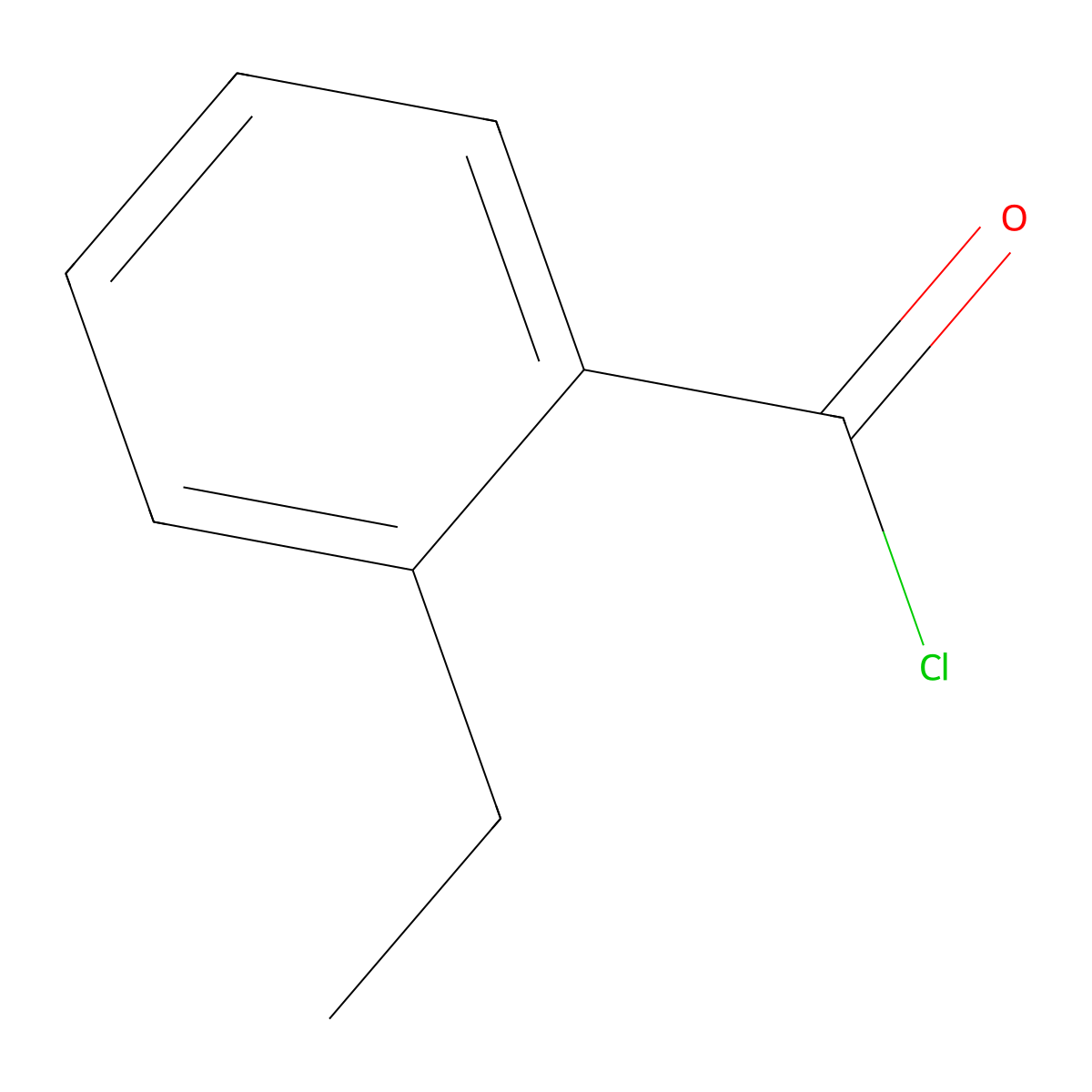 2-Ethylbenzoyl chloride molecular structure, CAS 76118-05-3