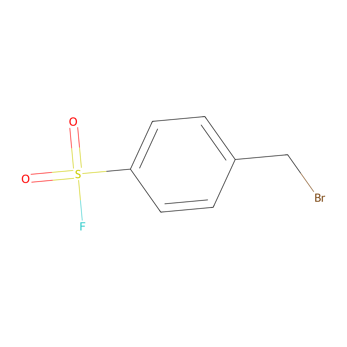 4-(Bromomethyl)benzene-1-sulfonyl fluoride molecular structure, CAS 7612-88-6