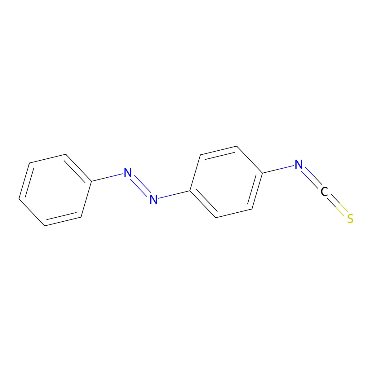 1-(4-Isothiocyanatophenyl)-2-phenyldiazene molecular structure, CAS 7612-96-6