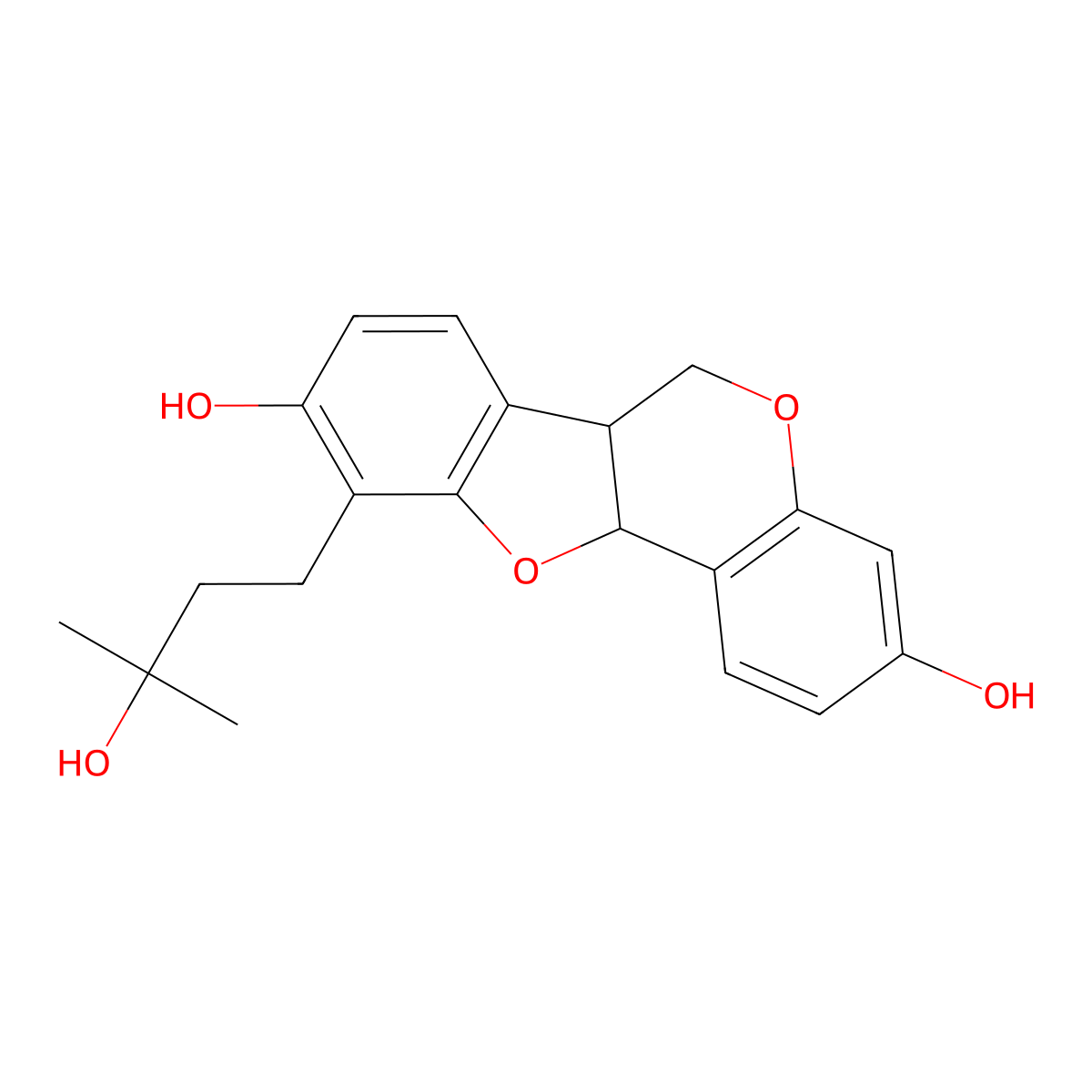 Phaseollidin hydrate molecular structure, CAS 76122-57-1