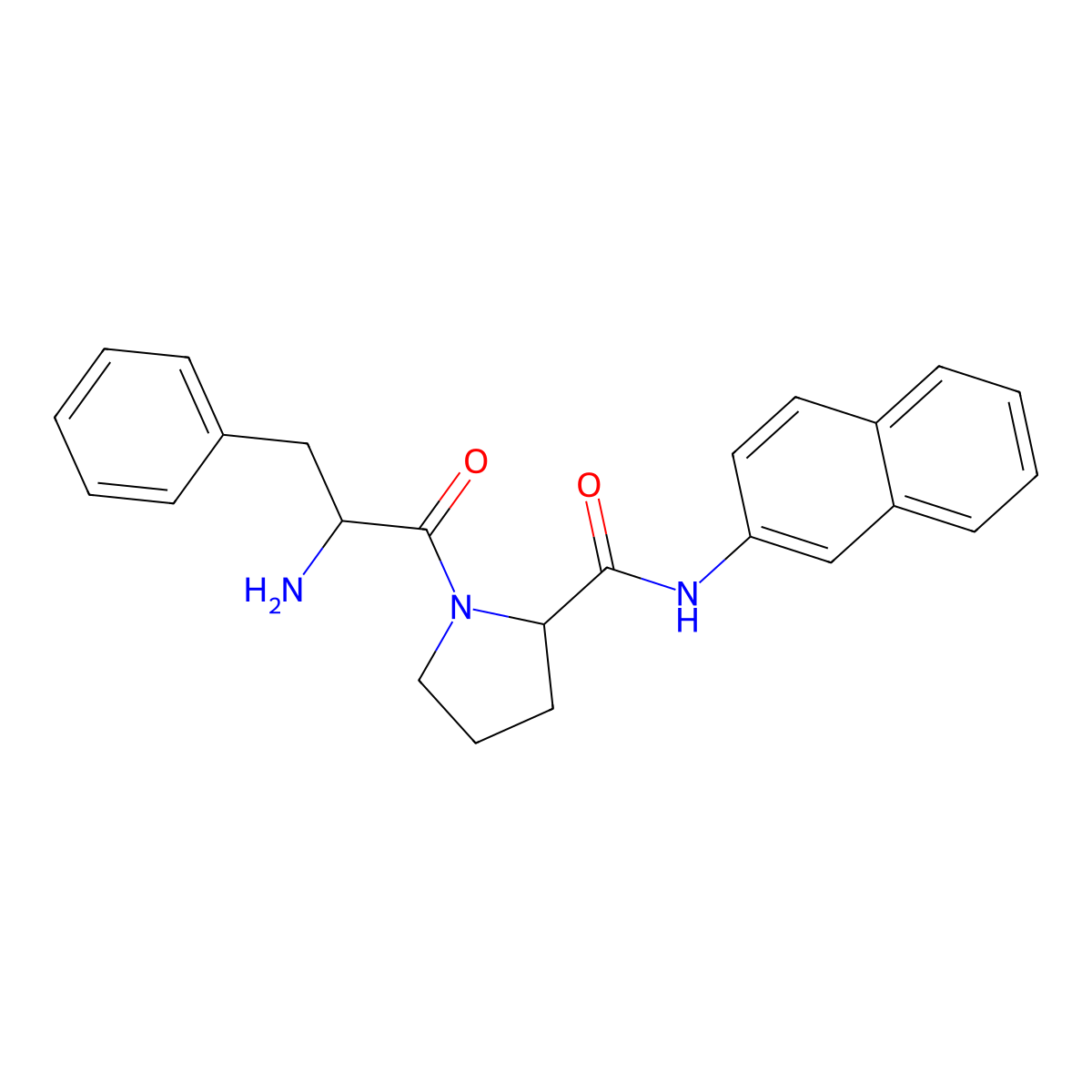 H-Phe-pro-betana molecular structure, CAS 76122-99-1