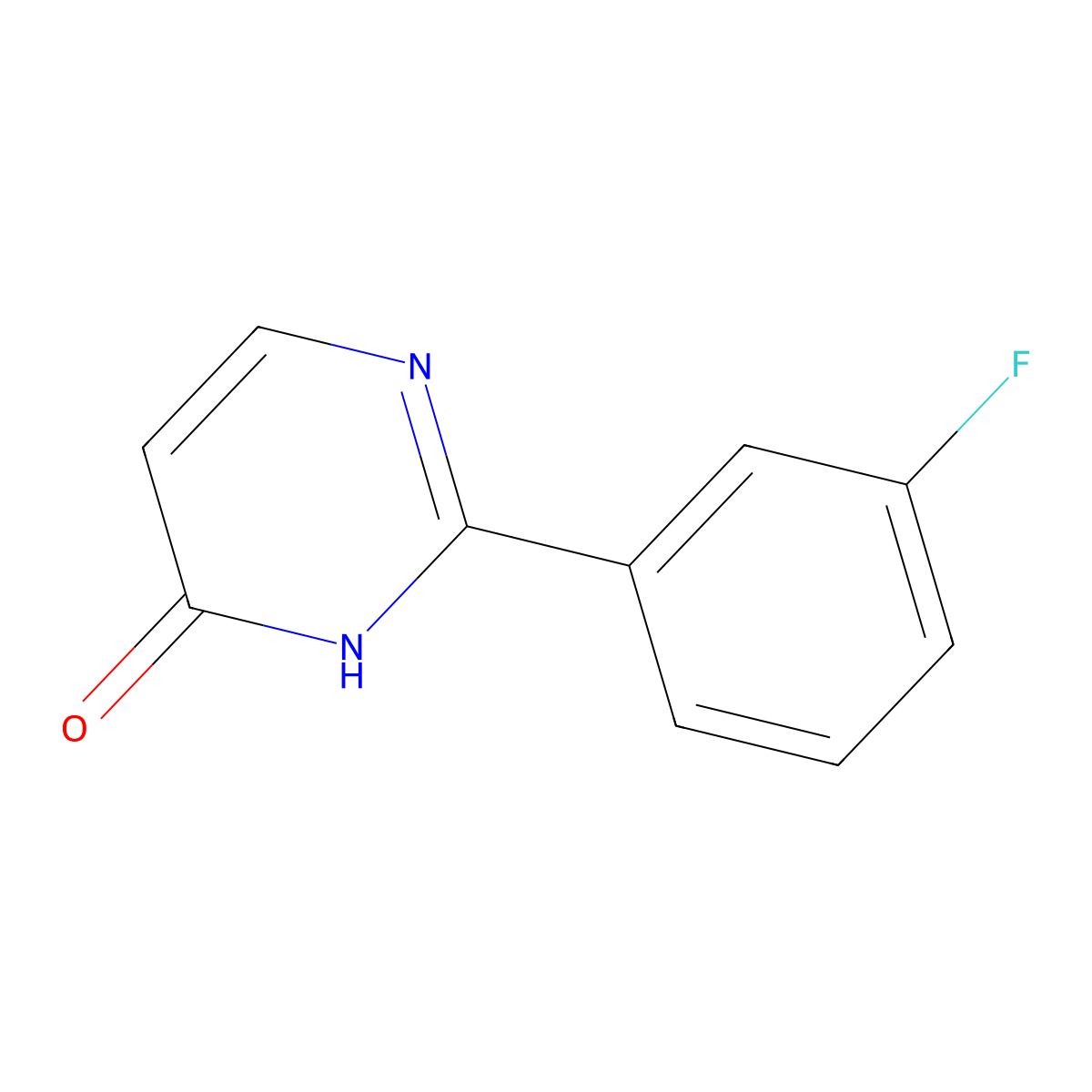 2-(3-Fluorophenyl)pyrimidin-4-ol molecular structure, CAS 76128-78-4