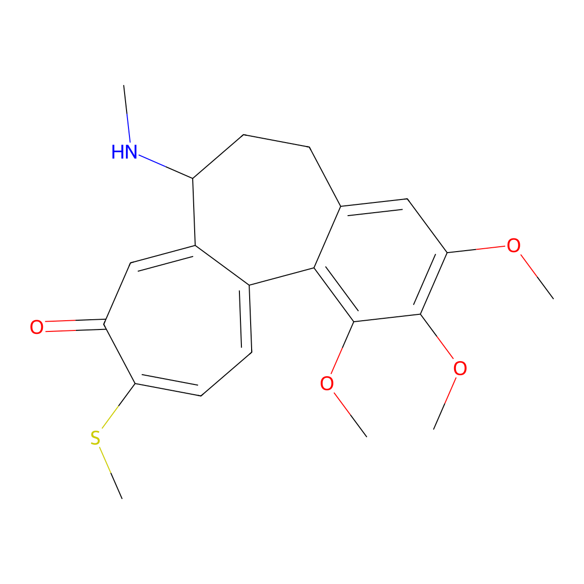 Thiodemecolcine molecular structure, CAS 76129-11-8