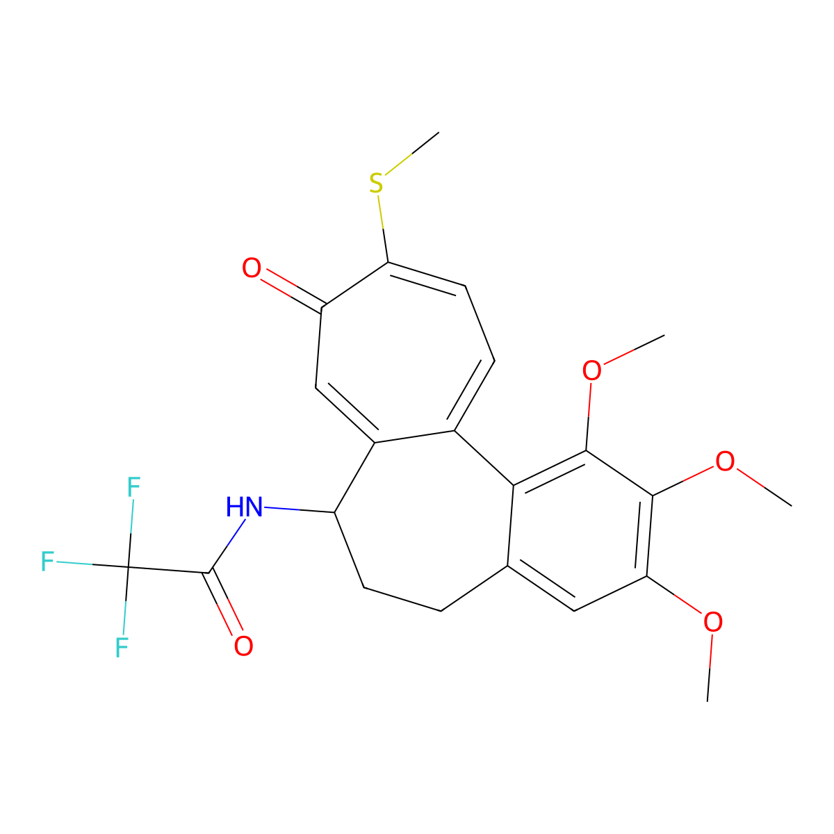Colchicine deriv molecular structure, CAS 76129-16-3