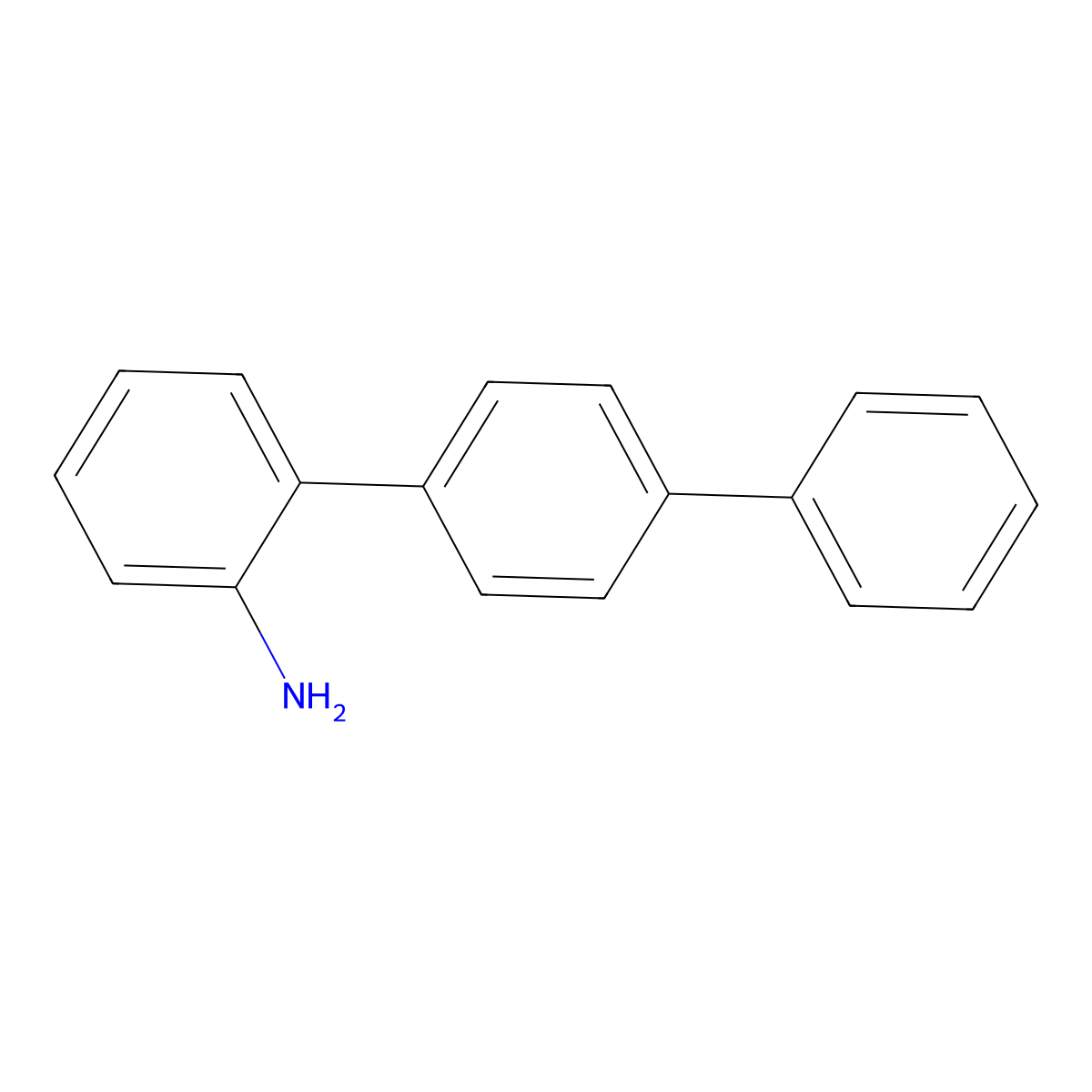 2-(4-Phenylphenyl)aniline molecular structure, CAS 76129-23-2