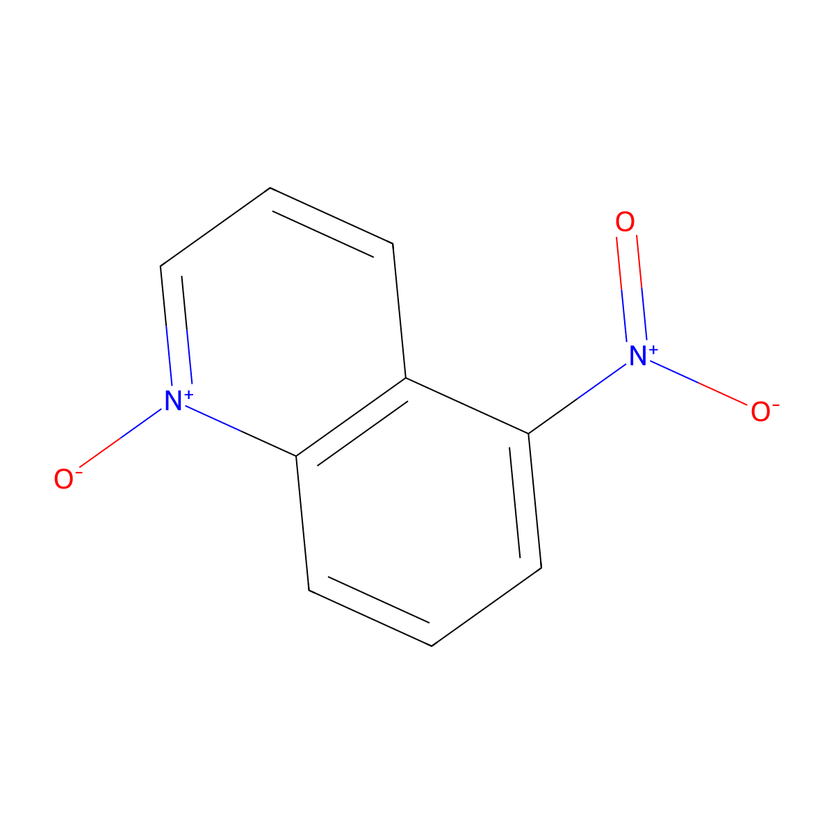 5-Nitroquinoline 1-oxide molecular structure, CAS 7613-19-6