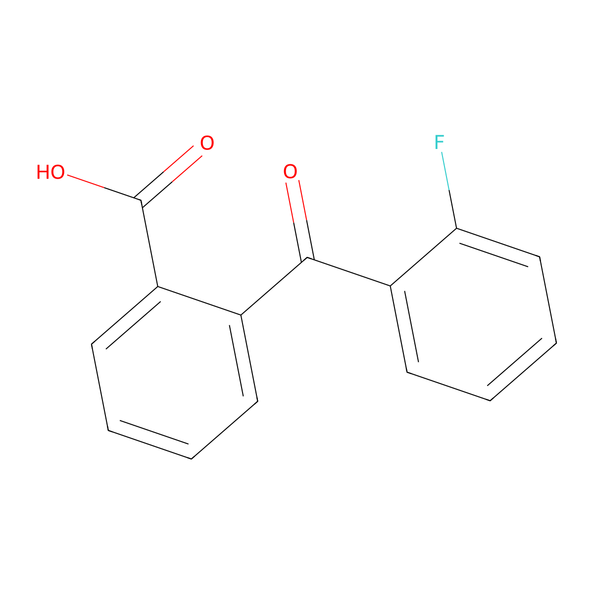 2-(2-Fluorobenzoyl)benzoic acid molecular structure, CAS 7613-47-0