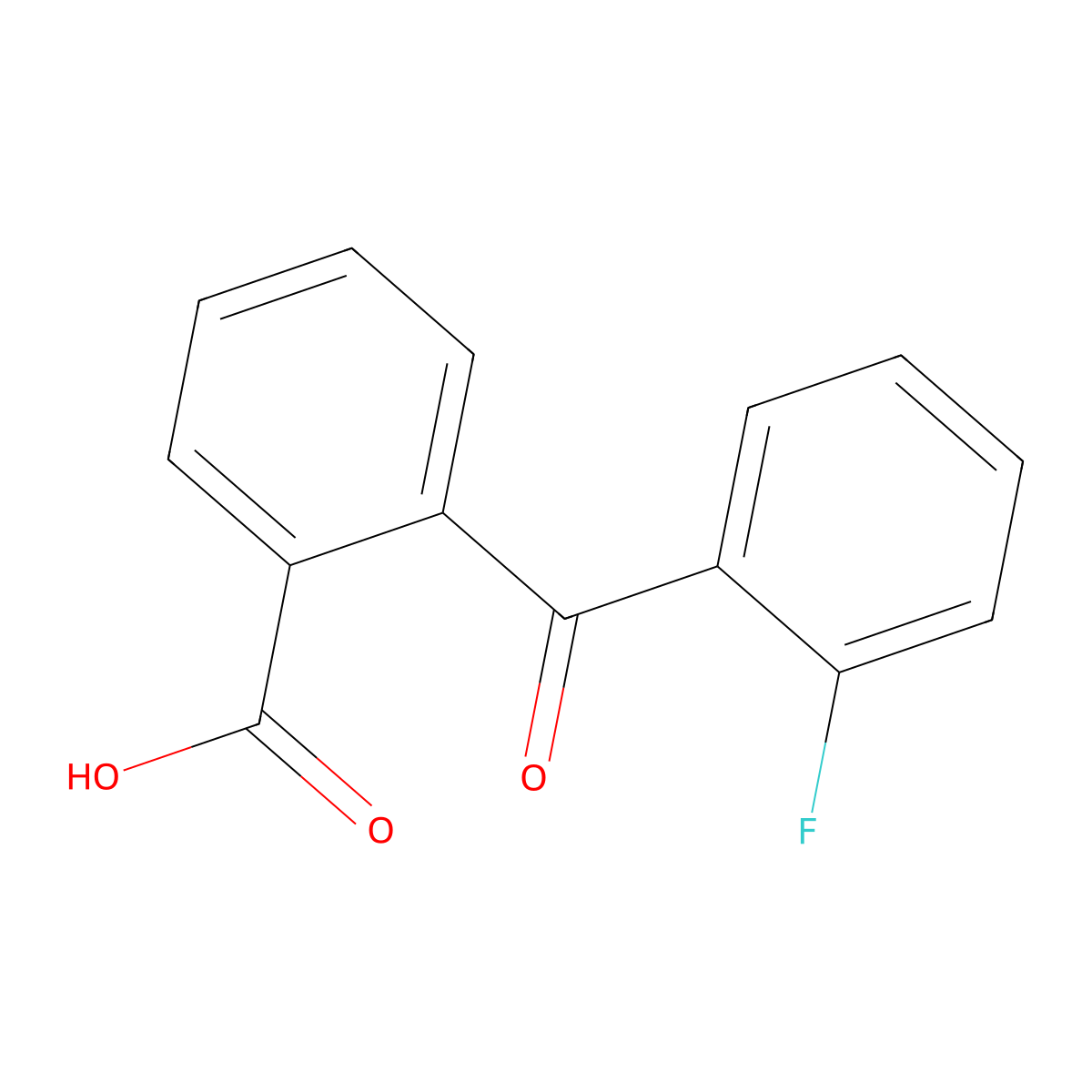2-(2-Fluorobenzoyl)benzoic acid molecular structure, CAS 7613-47-0
