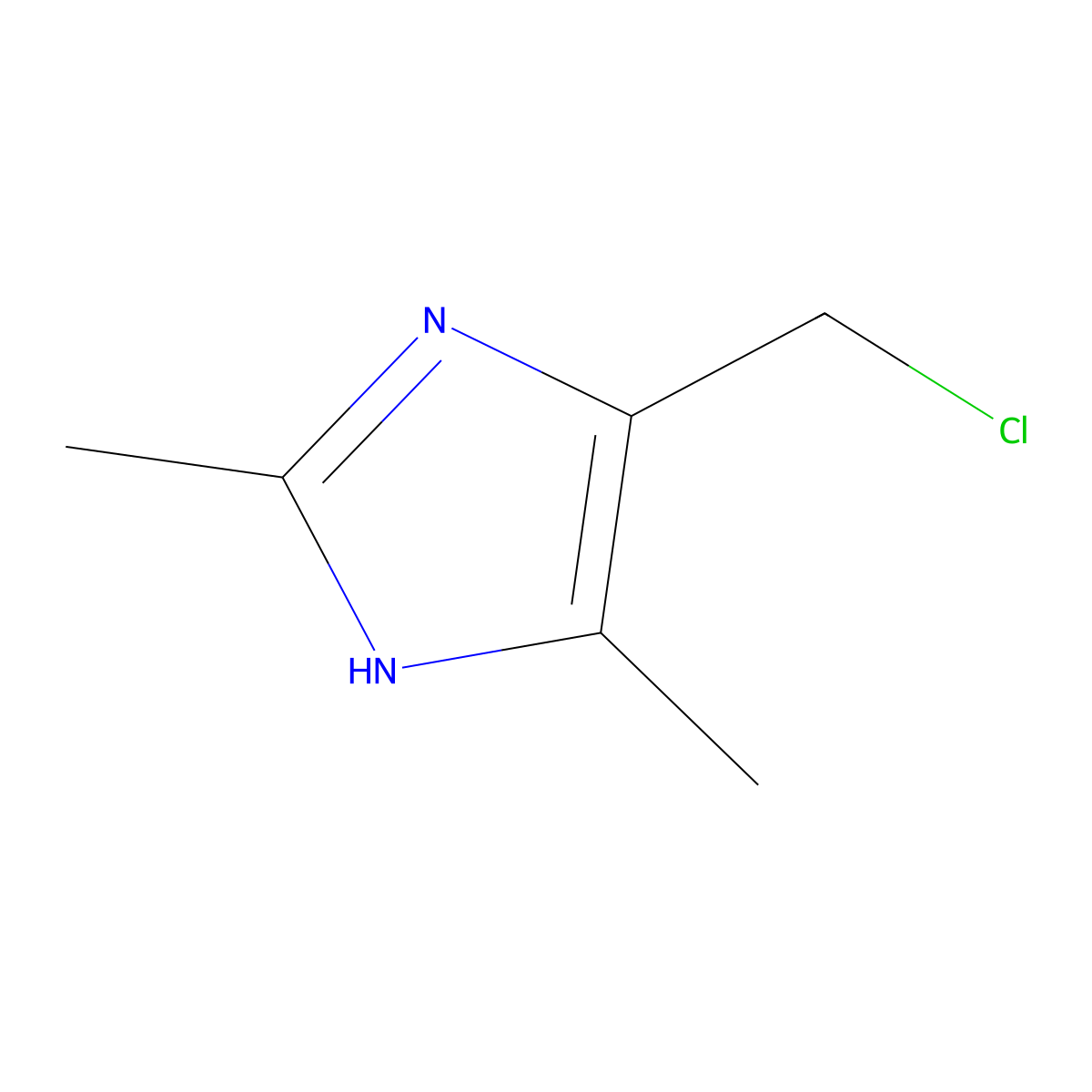 5-(Chloromethyl)-2,4-dimethyl-1H-imidazole molecular structure, CAS 761352-01-6
