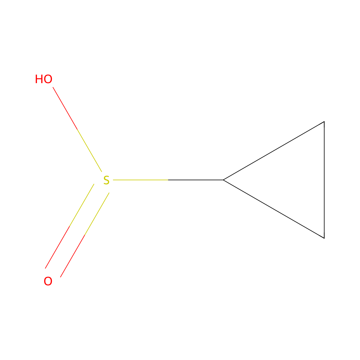 Cyclopropanesulfinic acid molecular structure, CAS 761365-62-2