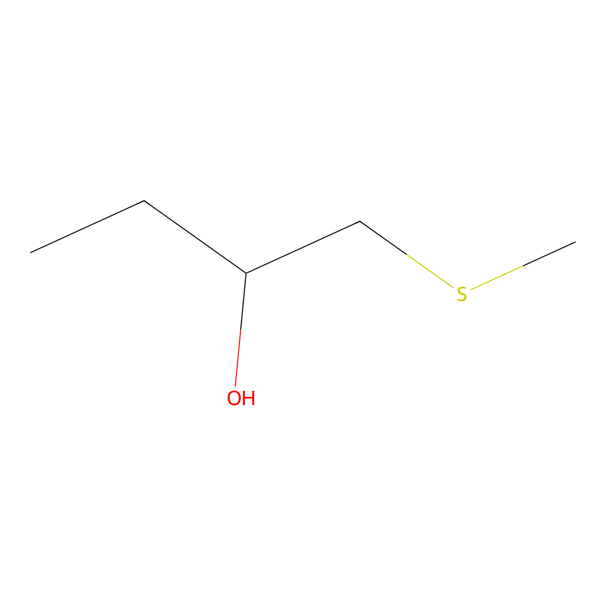 1-(Methylthio)butan-2-ol molecular structure, CAS 76137-53-6