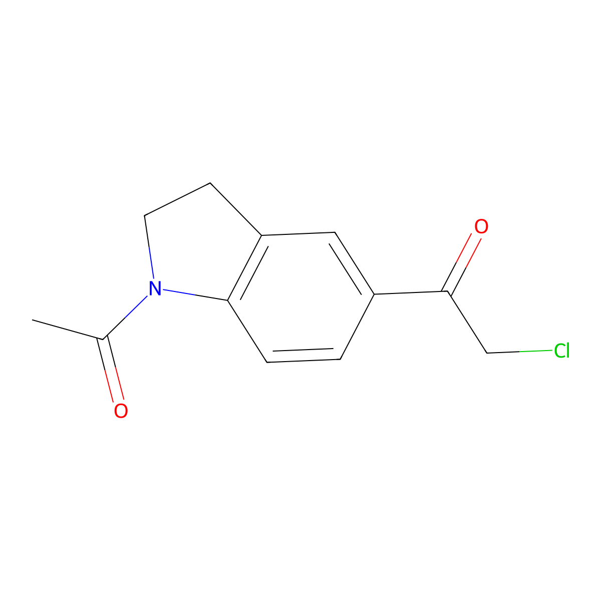 Ethanone, 1-(1-acetyl-2,3-dihydro-1H-indol-5-yl)-2-chloro- molecular structure, CAS 76139-03-2