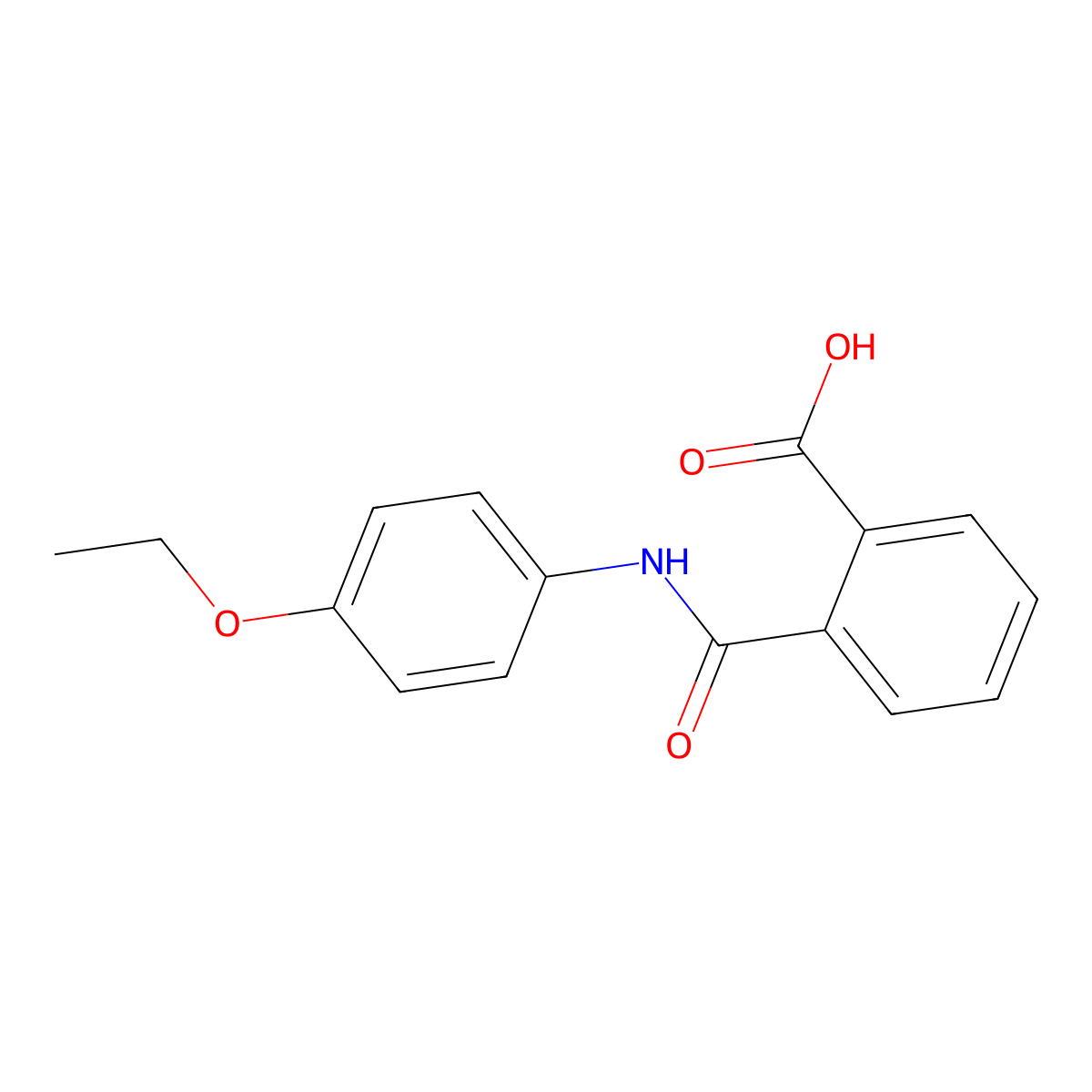 4'-Ethoxyphthalanilic acid molecular structure, CAS 7614-49-5