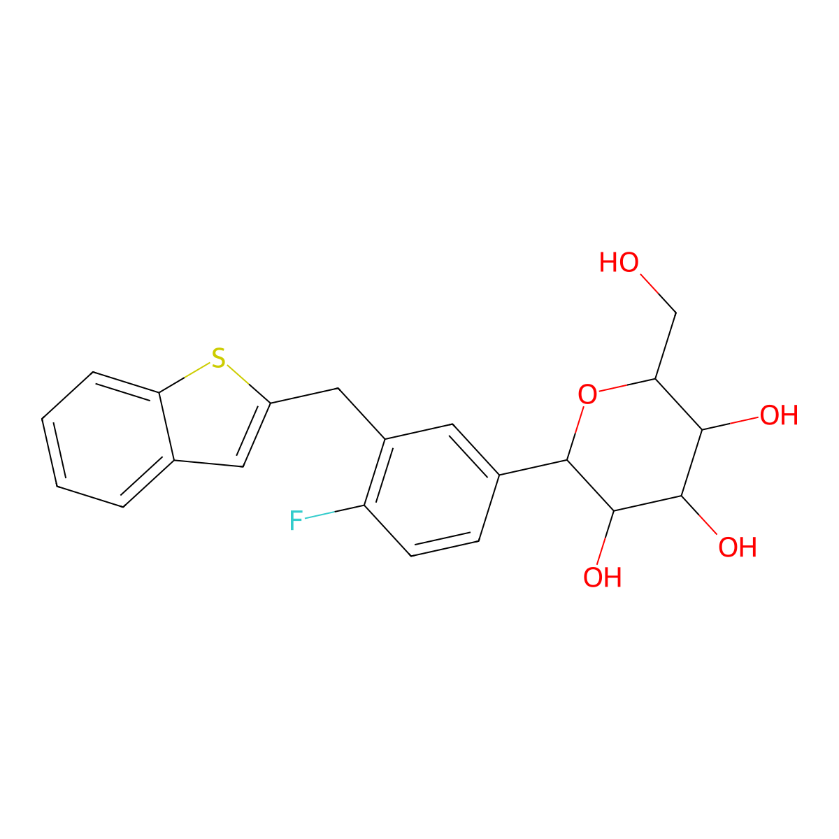 Ipragliflozin molecular structure, CAS 761423-87-4