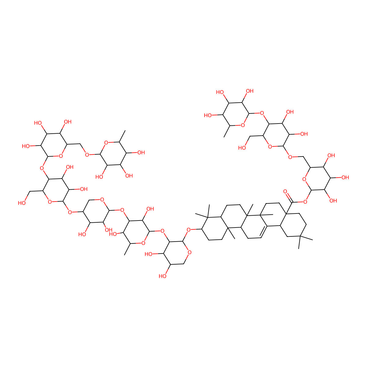 Clematichinenoside AR molecular structure, CAS 761425-93-8