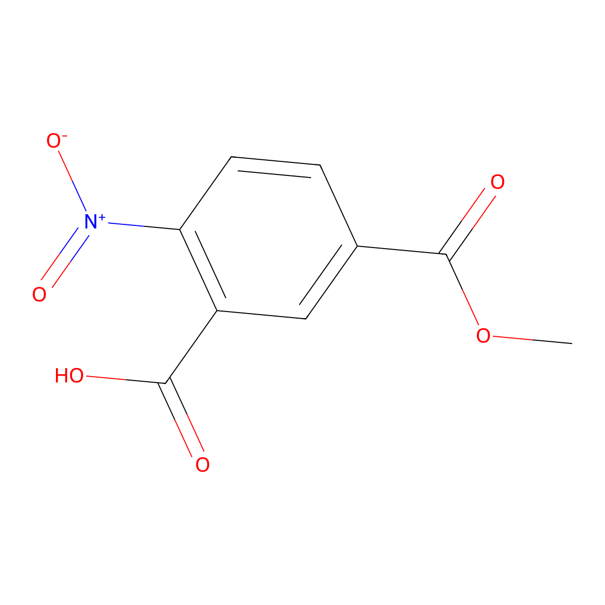 5-(Methoxycarbonyl)-2-nitrobenzoic Acid molecular structure, CAS 76143-33-4