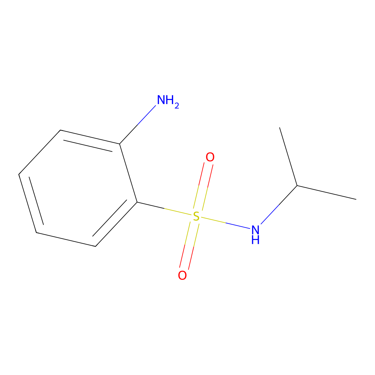 2-Amino-N-isopropylbenzenesulfonamide molecular structure, CAS 761435-31-8