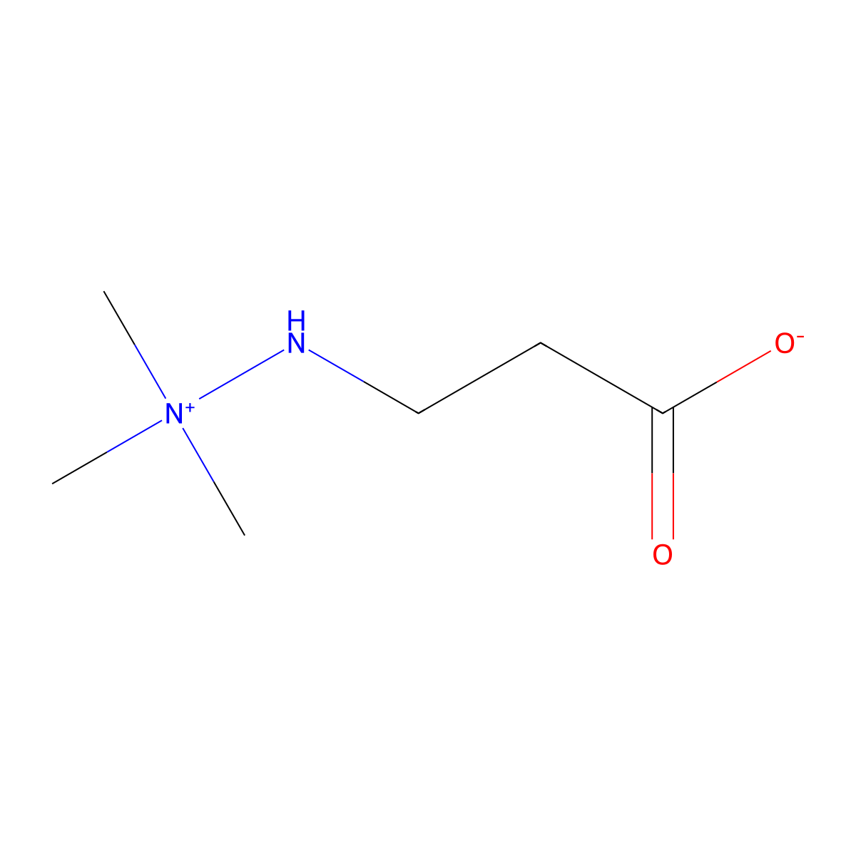 Meldonium molecular structure, CAS 76144-81-5