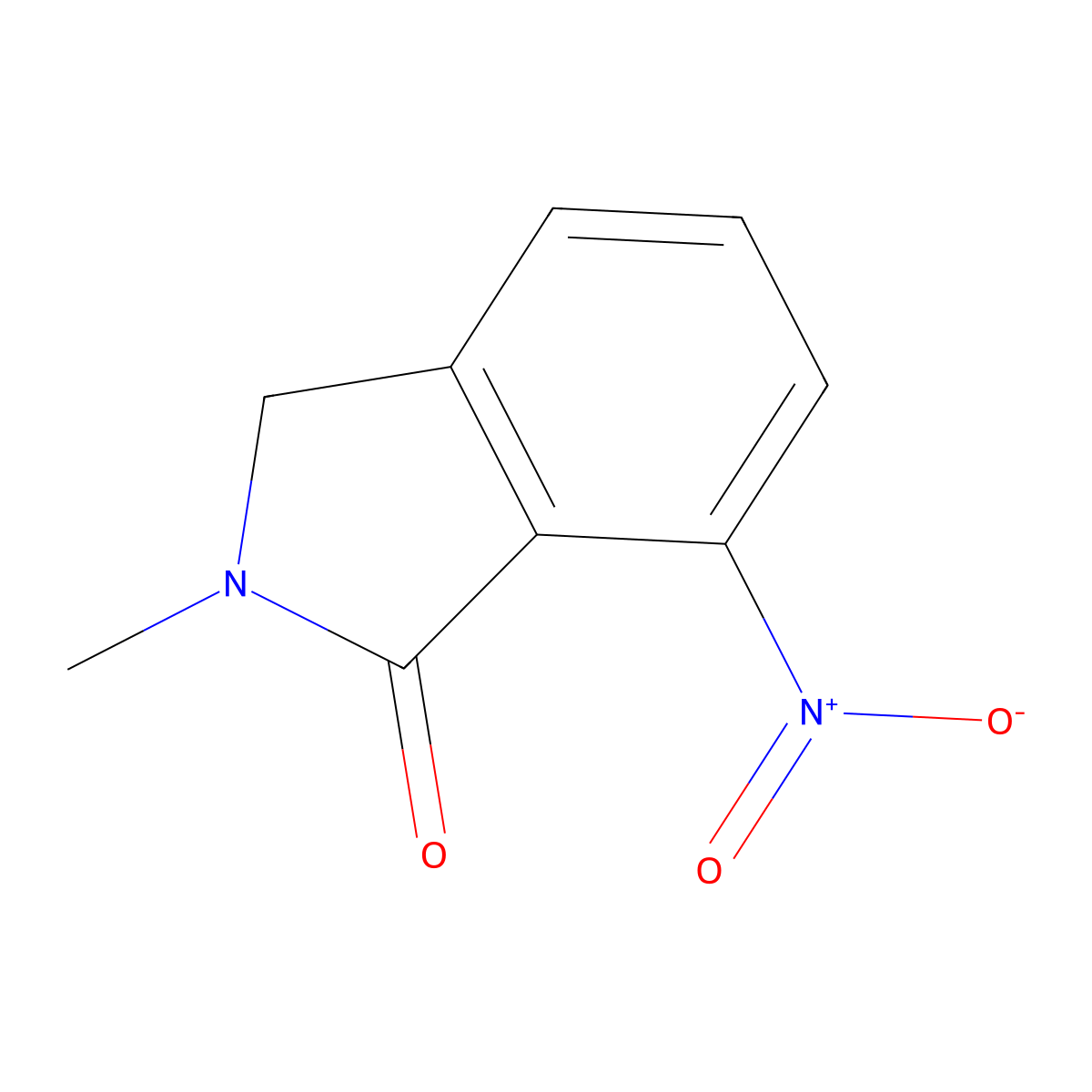 2-Methyl-7-nitro-2,3-dihydro-1H-isoindol-1-one molecular structure, CAS 761440-05-5