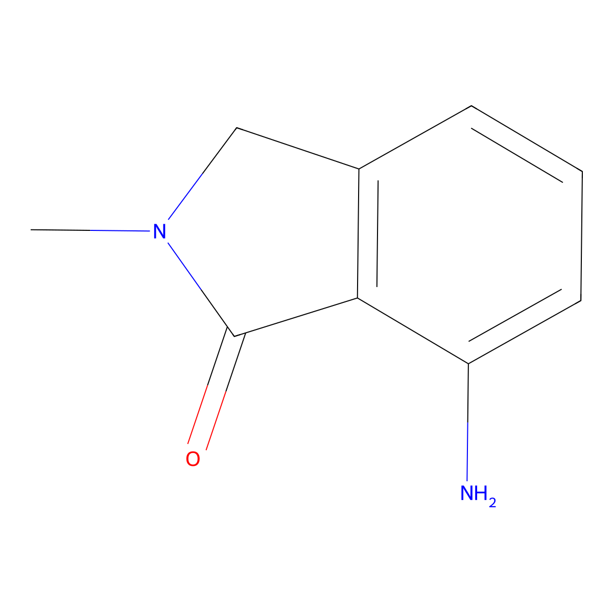 7-Amino-2-methyl-2,3-dihydro-1H-isoindol-1-one molecular structure, CAS 761440-06-6