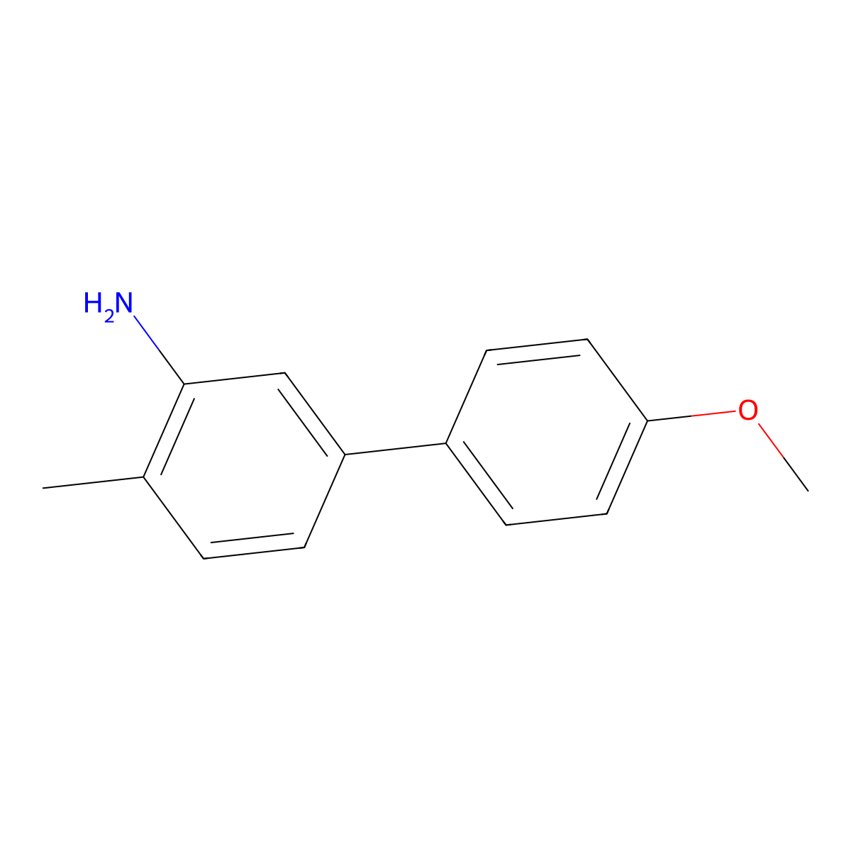 5-(4-Methoxyphenyl)-2-methylaniline molecular structure, CAS 761440-20-4