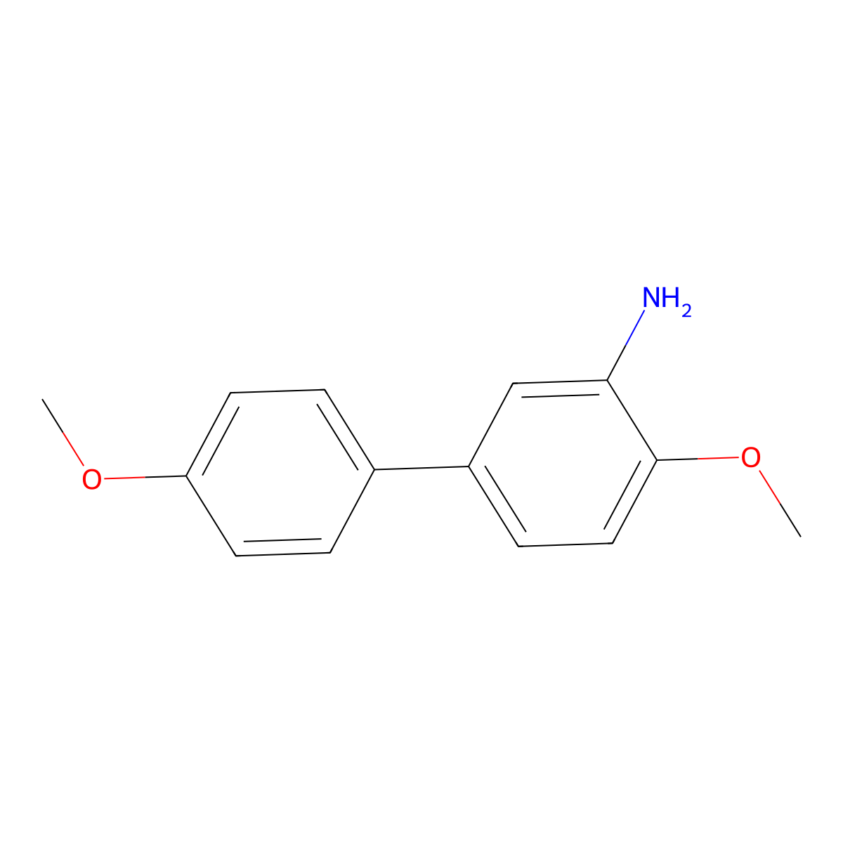 2-Methoxy-5-(4-methoxyphenyl)aniline molecular structure, CAS 761440-82-8