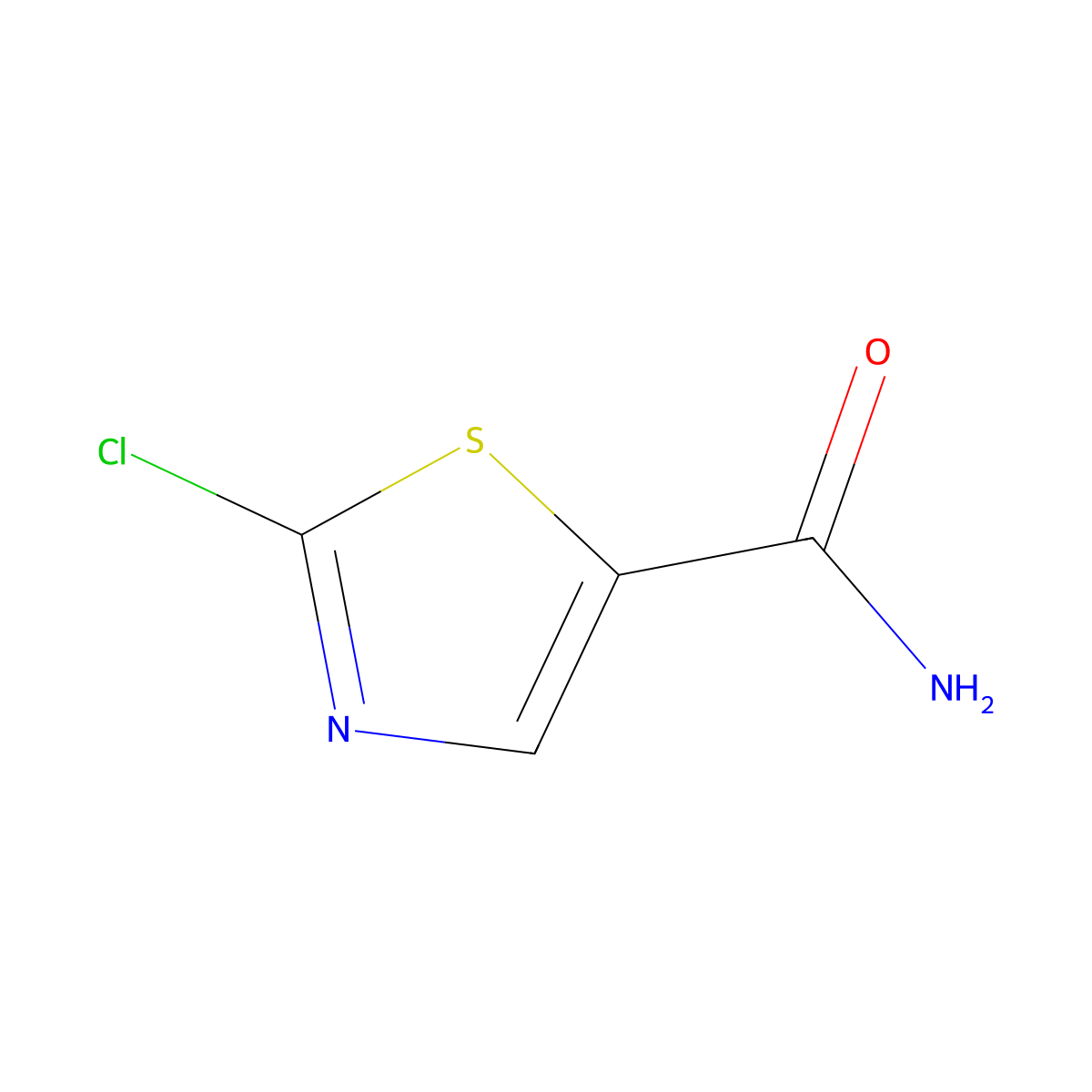 2-Chlorothiazole-5-carboxamide molecular structure, CAS 761454-63-1