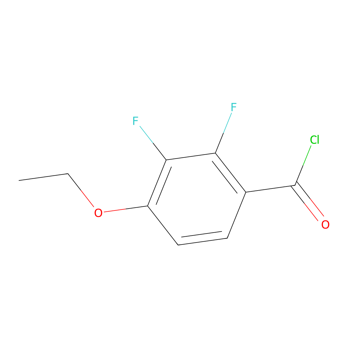 4-Ethoxy-2,3-difluorobenzoyl chloride molecular structure, CAS 761459-04-5