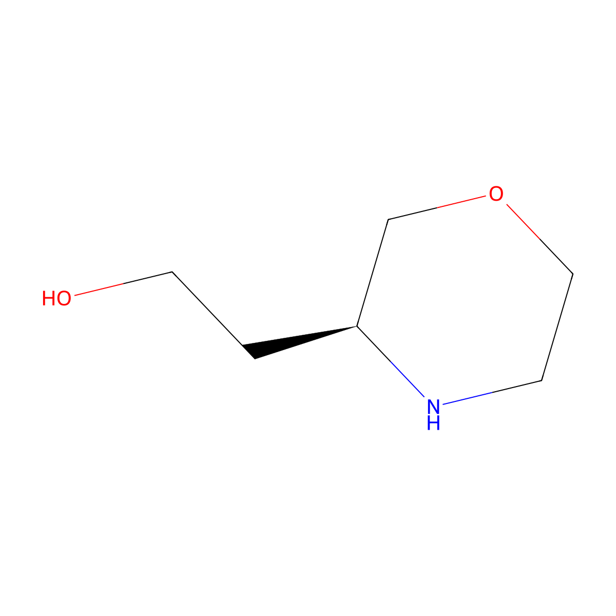 (S)-2-(morpholin-3-yl)ethanol molecular structure, CAS 761460-05-3