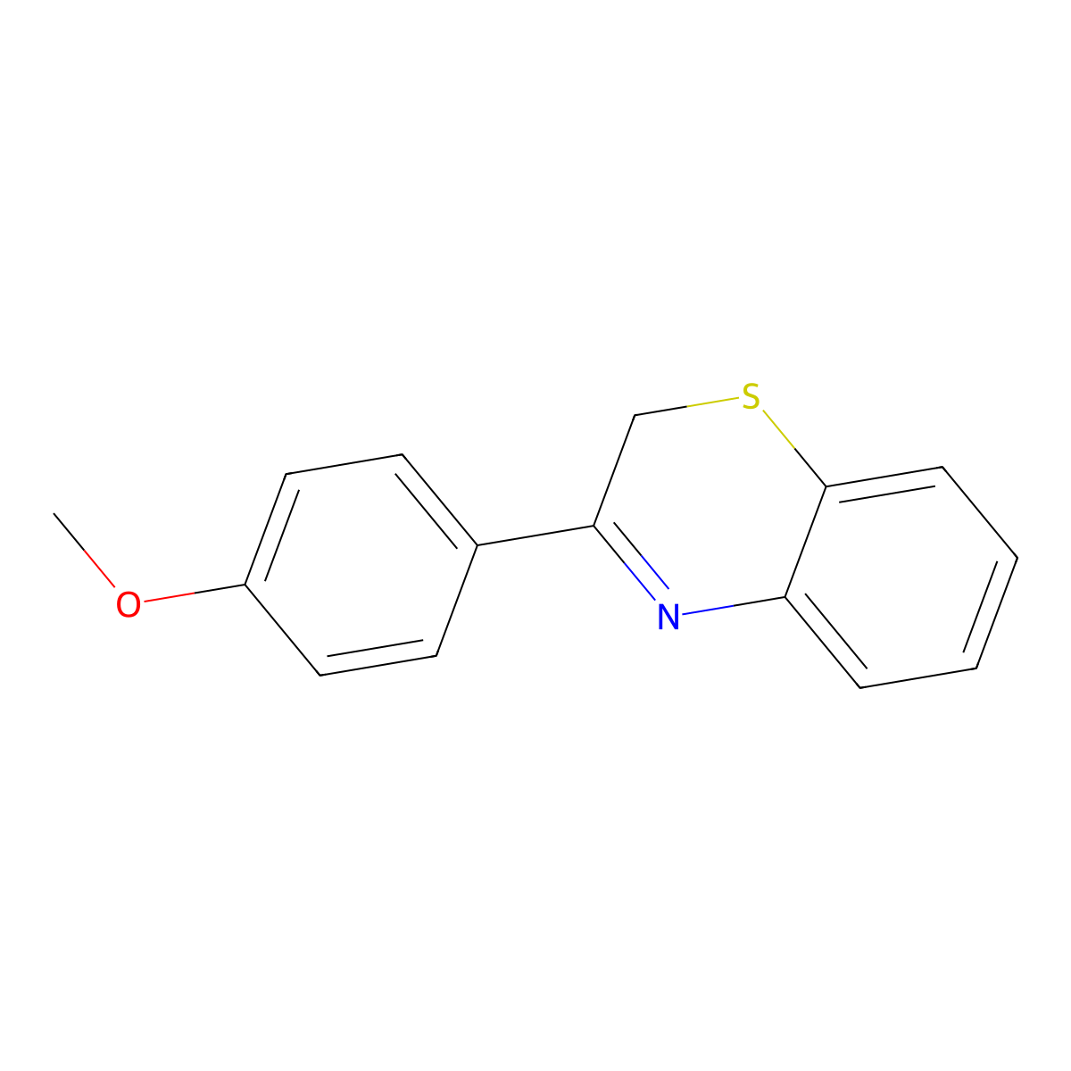 3-(4-methoxyphenyl)-2H-1,4-benzothiazine molecular structure, CAS 76148-93-1