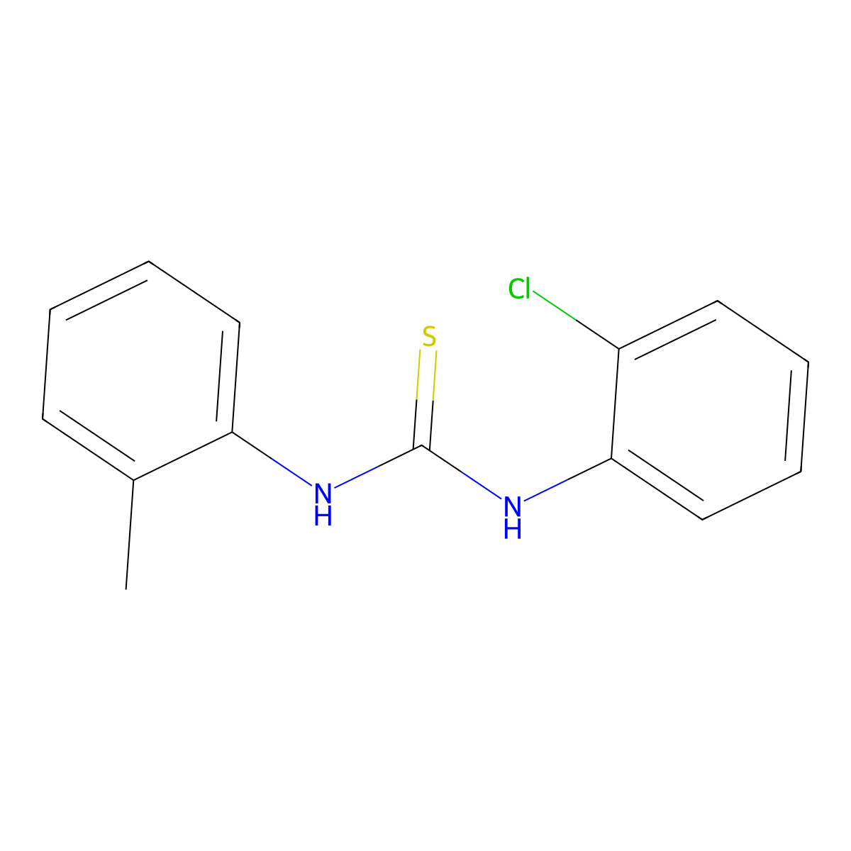 1-(2-Chlorophenyl)-3-(2-methylphenyl)thiourea molecular structure, CAS 76153-56-5