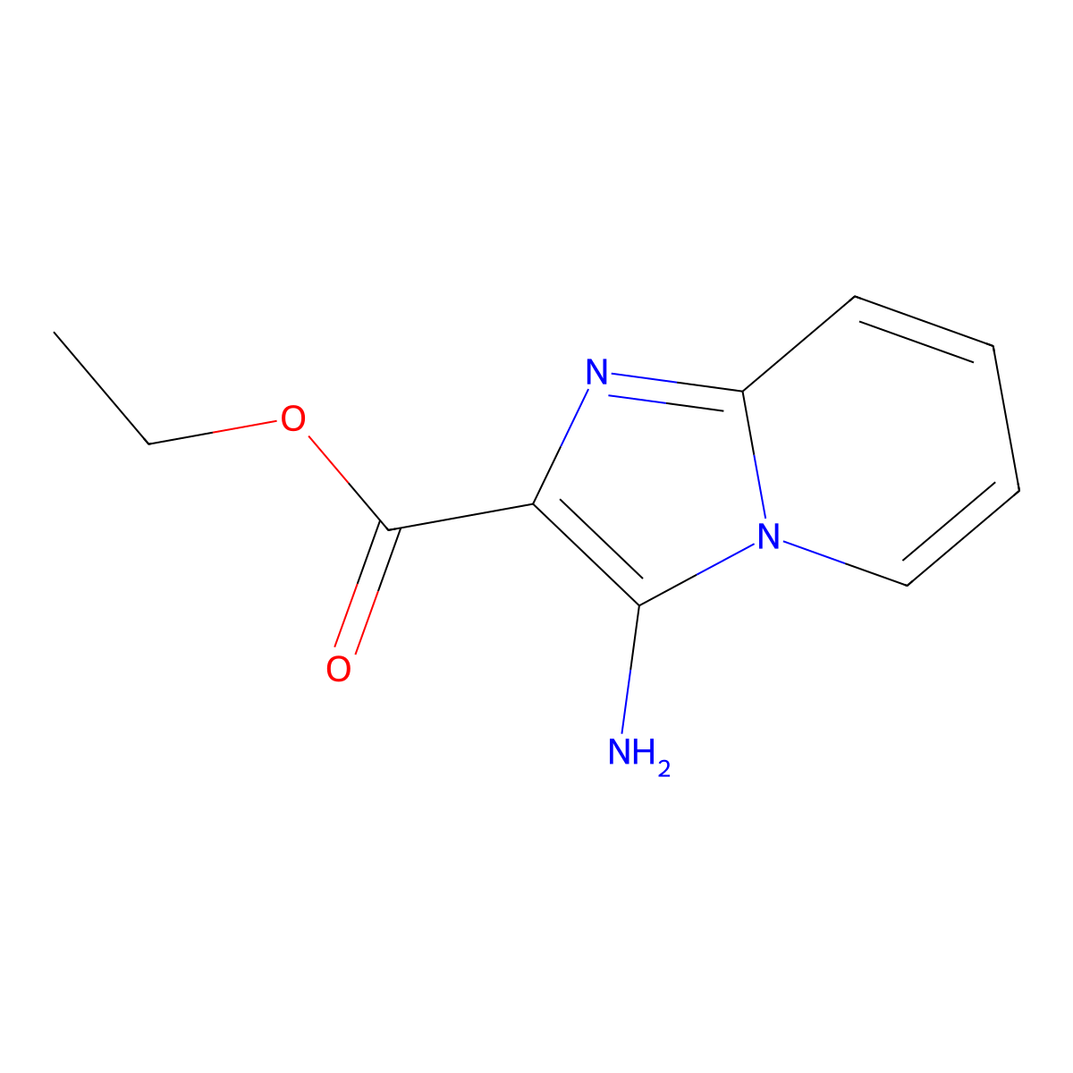 Ethyl 3-aminoimidazo[1,2-a]pyridine-2-carboxylate molecular structure, CAS 76157-13-6