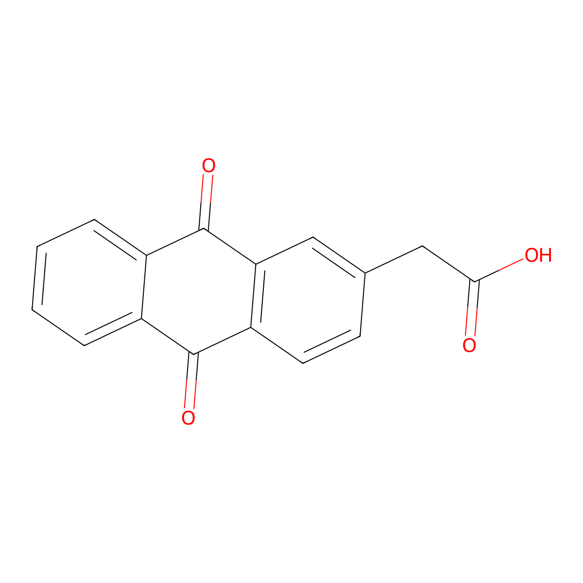 (9,10-Dioxo-9,10-dihydroanthracen-2-yl)acetic acid molecular structure, CAS 76161-80-3