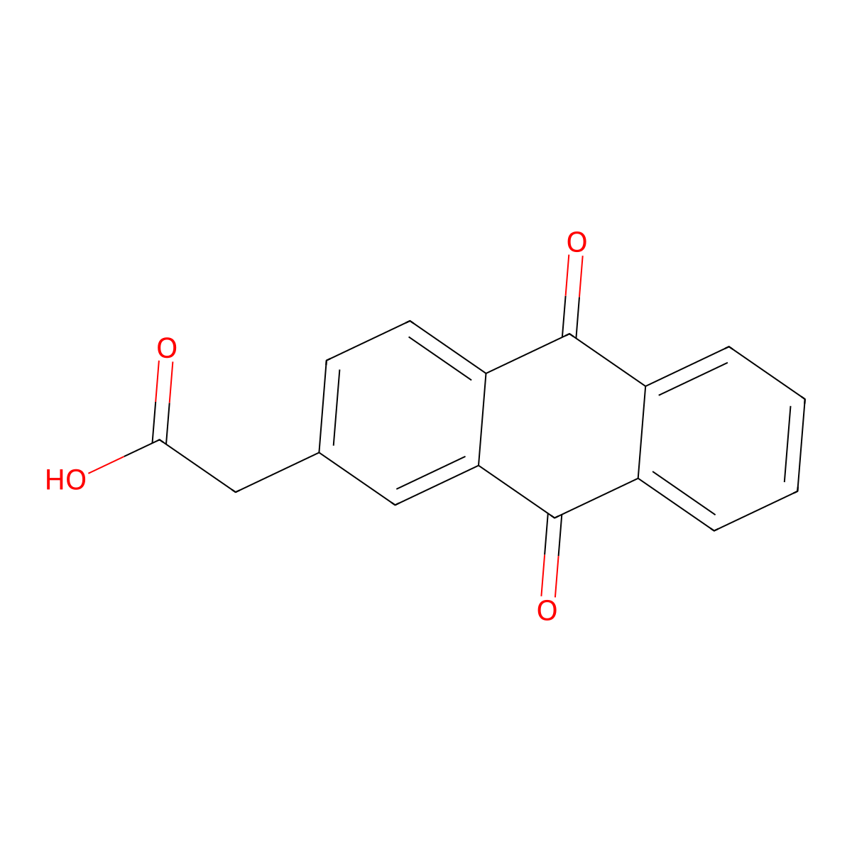 (9,10-Dioxo-9,10-dihydroanthracen-2-yl)acetic acid molecular structure, CAS 76161-80-3