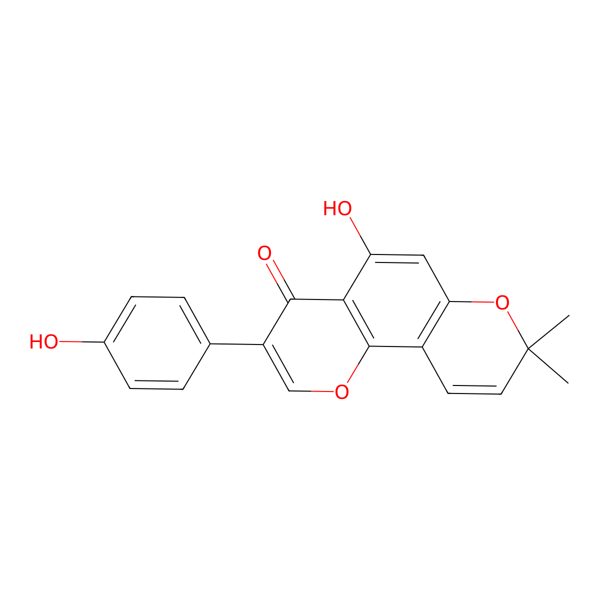 Derrone molecular structure, CAS 76166-59-1