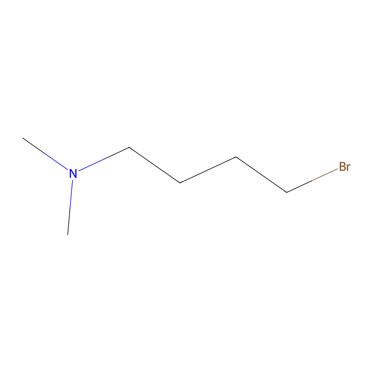 (4-Bromobutyl)dimethylamine molecular structure, CAS 7617-65-4