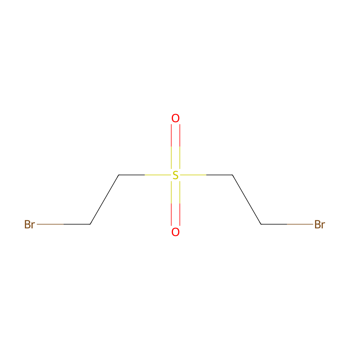 1-Bromo-2-(2-bromoethanesulfonyl)ethane molecular structure, CAS 7617-67-6