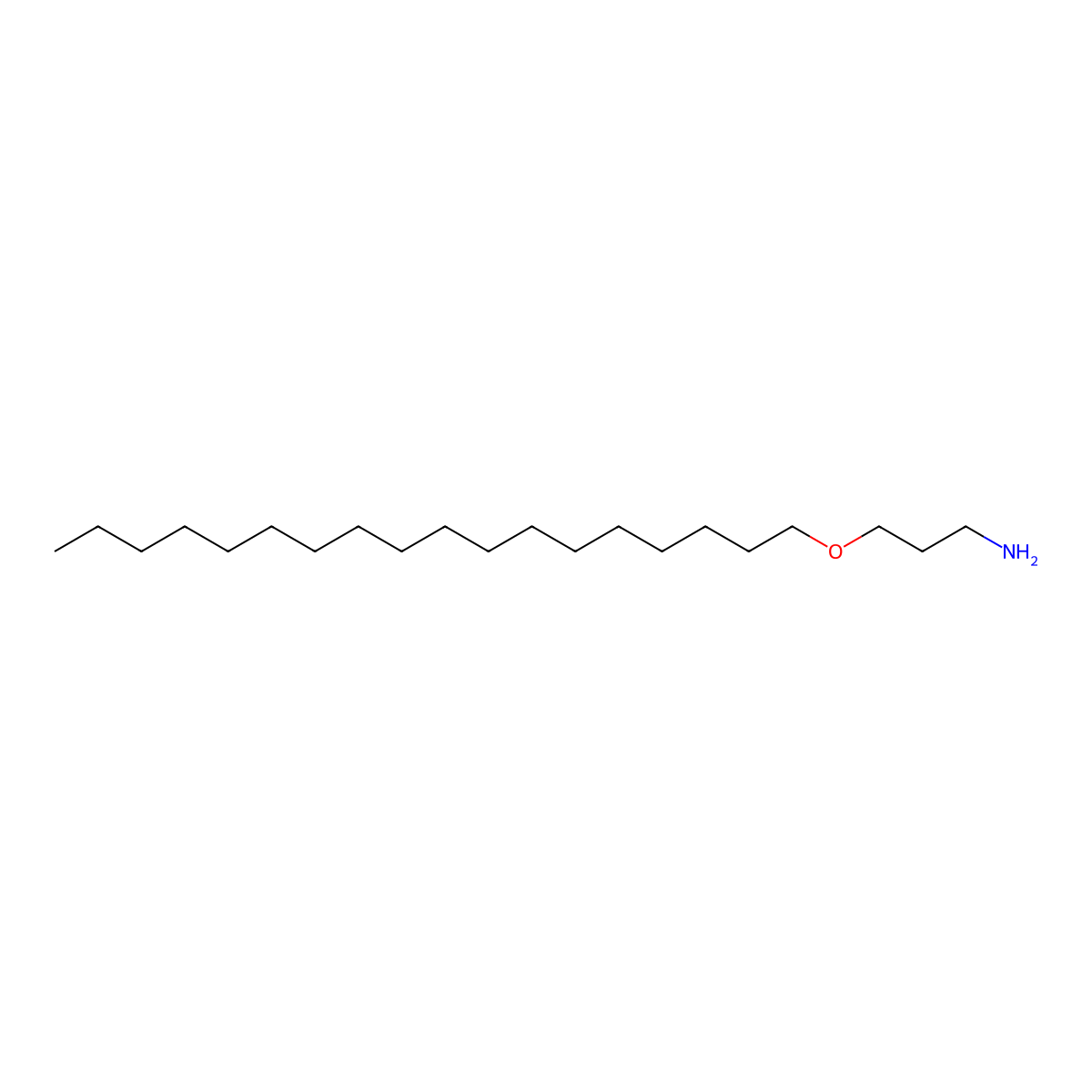 1-Propanamine, 3-(octadecyloxy)- molecular structure, CAS 7617-75-6