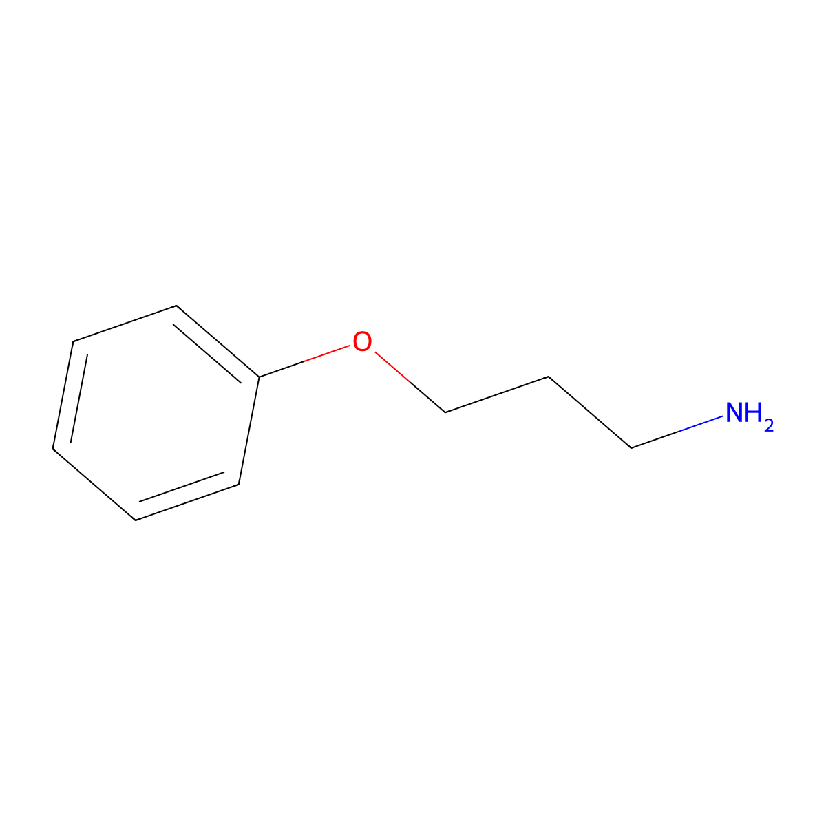 (3-Phenoxypropyl)amine molecular structure, CAS 7617-76-7