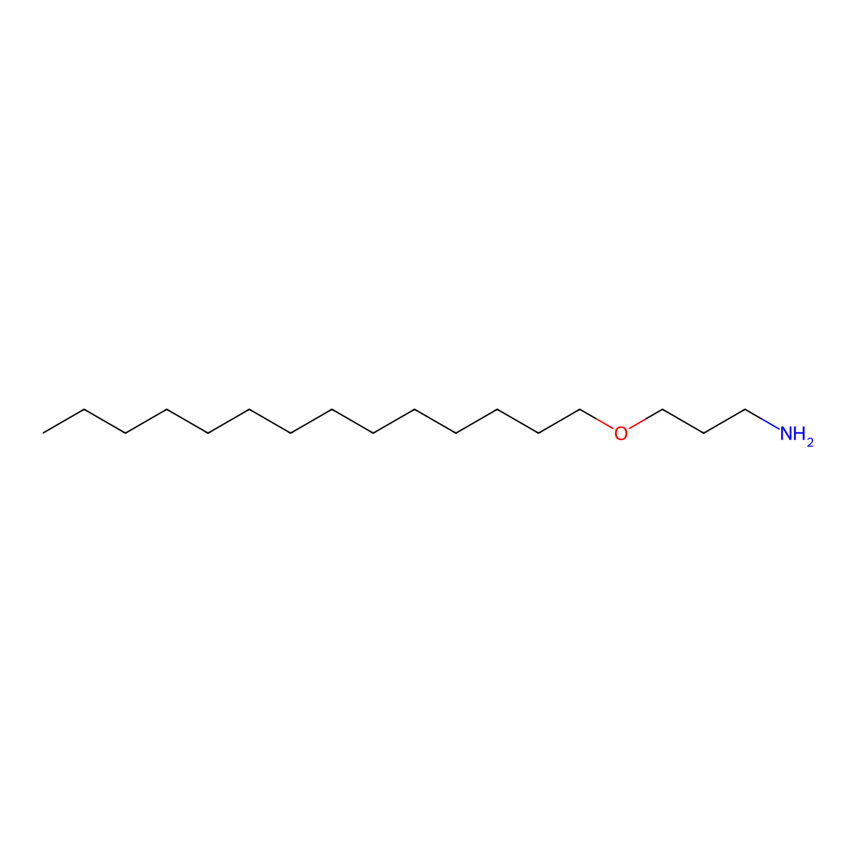 1-Propanamine, 3-(tetradecyloxy)- molecular structure, CAS 7617-82-5