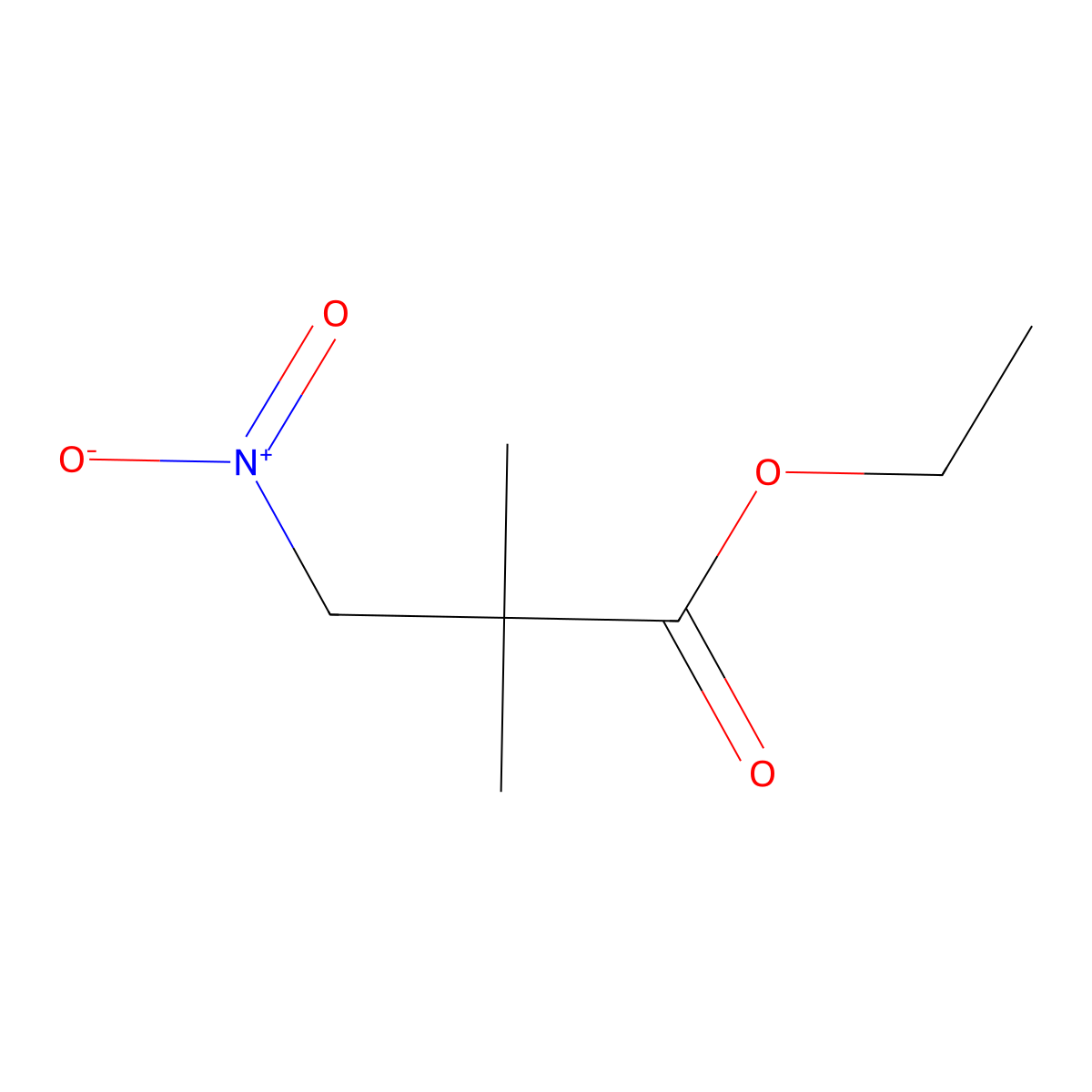 Ethyl 2,2-dimethyl-3-nitropropionate molecular structure, CAS 76173-44-9