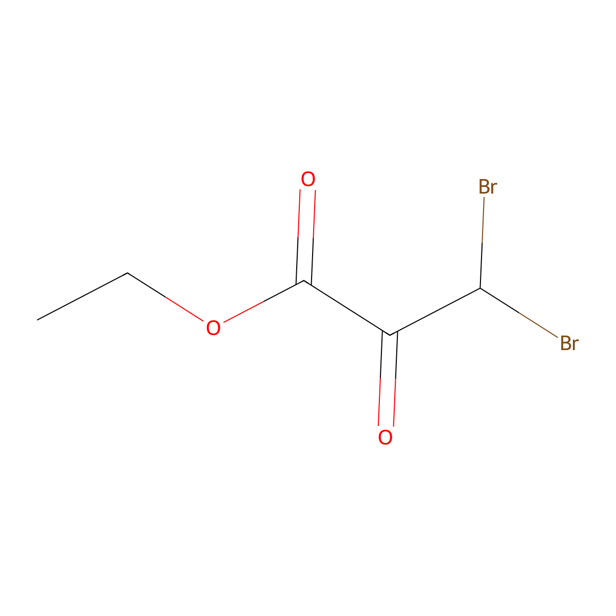 Ethyl 3,3-dibromo-2-oxopropanoate molecular structure, CAS 76179-25-4