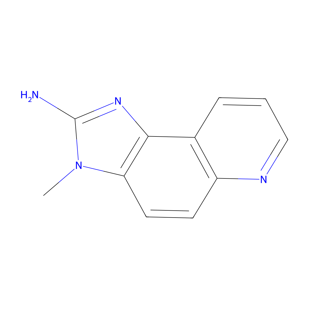 2-Amino-3-methylimidazo(4,5-f)quinoline molecular structure, CAS 76180-96-6