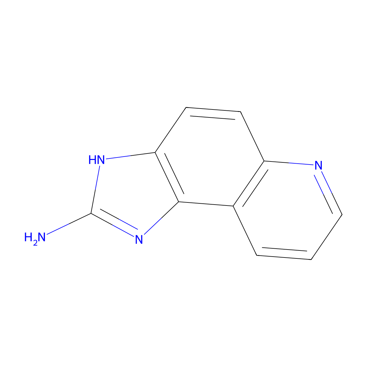 3H-imidazo[4,5-f]quinolin-2-amine molecular structure, CAS 76180-97-7