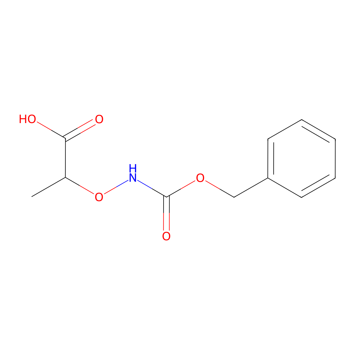 2-({[(Benzyloxy)carbonyl]amino}oxy)propanoic acid molecular structure, CAS 76189-67-8